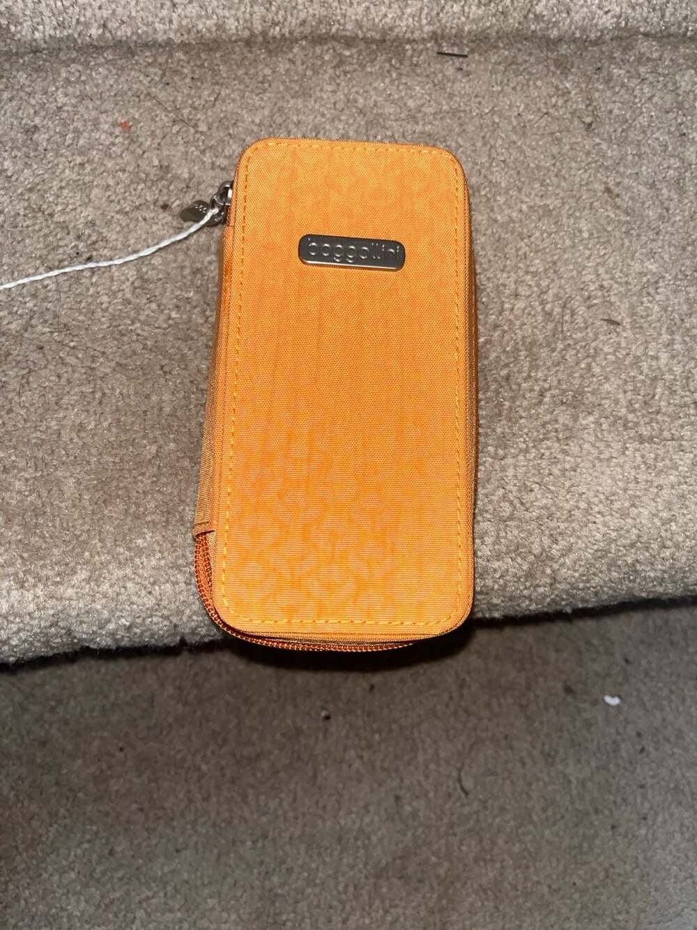 Baggallini Orange Nylon Padded Tech or Eyeglass Zipper Case